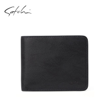 Sachet Mens Bag Genuine Leather Youth Brief Headlayer Bull Leather Ticket Clip Money Clip Business Fashion Atmosphere Pure Color Cross Wallet