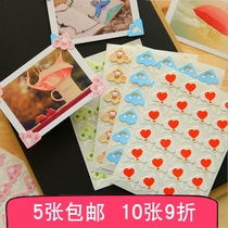  Handmade diy album accessories tools Paste album Polaroid fixed photo creative wall photo corner stickers