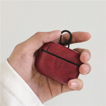 ins minimalist airpods pro leather sleeve apple 1 2 generations of wireless Bluetooth headphone cortex protective shell male tide