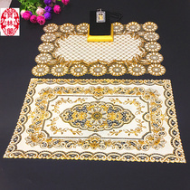 One piece for table mat Thai craft card paved table embossed with beautiful decorative items
