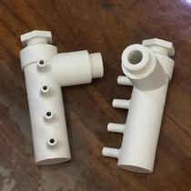 Changsheng vacuum machine special white four-way Changsheng accessories white four-way vacuum machine accessories Changsheng gas pipe joint