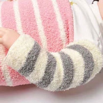 Baby sleep antifreeze sleeves baby cotton spring and autumn arm guard warm men and women guard arms knees and legs anti-cold 2 pairs