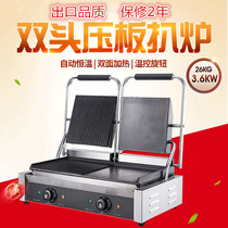 Collar Paranini Machine Commercial Electric Heat Pressure Plate Pickpocket Furnace Double Head Half Pit Half Flat Tribuns Machine Steak Machine Steak Machine Bull Steak Machine