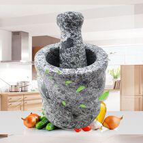 Natural grinding and mashing stick garlic mashing machine stone blue stone hammer muddy garlic mortar Masher