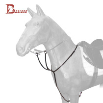 Eight-foot dragon harness equestrian riding head down leather chest belt to prevent the horse from looking up and holding the horse head down leather