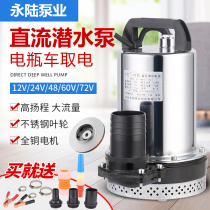 Yonglu 2-inch DC submersible pump Electric bottle car pumping machine 12V24V36V48V60V72 volt high Yangcheng large flow rate