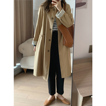 Windcoat jacket woman 2022 Spring autumn new large coat with small child chic spring style Korean wind advanced texture
