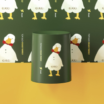 Creative trash can large-capacity home living room Office Bathroom Kitchen bedroom light luxury Nordic wind Net red tube