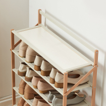 Shoe rack household economy shoes storage artifact simple dustproof wood entry small shoe cabinet folding New shelf