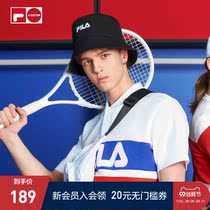 FILA FUSION Feile Tide Brand Couple Round Hat 2021 Spring and Summer New Fashion Sports Double Side Wear Fisherman