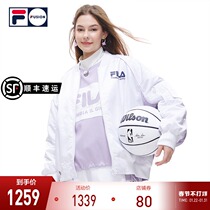 FILA FUSION Feller 2022 Spring New Women's Fashion Contrast Warm Sports cotton-padded jacket Coat