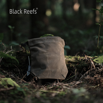 Black Reef Canvas Cashier Bag BC Camping Lunch Box Protection Bag Waterproof Oil Wax Retro Collection Bag Debris containing bag