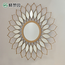 Modern simple European and American living room decorative mirror creative wall mounted mirror porch mirror background wall decoration frame 2021