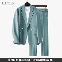 HANDIS small suit jacket mens loose high-grade sense dk uniform Korean version of the trend casual suit suit mens summer