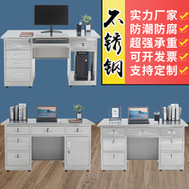 304 stainless steel desk with drawer dust-free workshop work test bench thickened home computer desk writing desk