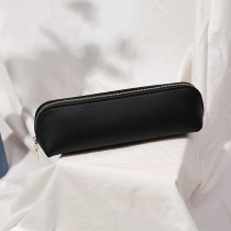 South Korean minimalist Triangle Cortex pencil pouch male and female large capacity High school student stationery bag Makeup Powder Brush pen Package