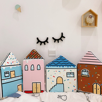 ins Nordic cute baby small house Bed perimeter Baby childrens room decoration Cartoon shape anti-collision fence