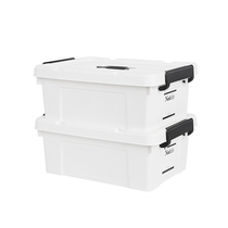 Japanese household storage box large capacity plastic finishing box thickened handle box cloakroom storage box