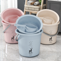 Plastic bucket bucket household large portable thick water storage bucket student dormitory washing bucket drum bath bucket bath bucket