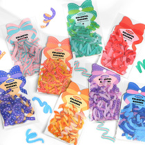 Hand account sticker ribbon collection manual series PET waterproof Korean fresh ribbon Cute girl heart ins wind Hand account basic color star chase small card material diy decorative small pattern sticker art