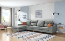 Quanyou home Modern Nordic simple small apartment natural cotton linen fabric sofa combination living room furniture 20633A