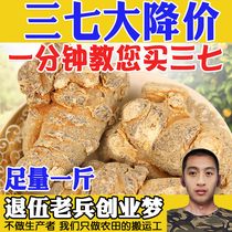 Farm Sanqi 20 head 30 head 40 head Yunnan Wenshan non-grade field seven head 500g can play Sanqi powder