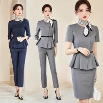 Career suit women 2023 new temperament beauty salon sale room reception work clothes