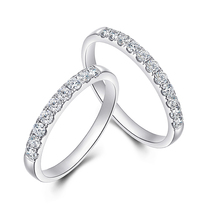 18K platinum row Diamond ring diamond ring ring ring guard ring with ring index finger diamond ring marriage proposal wedding row inlay tail ring