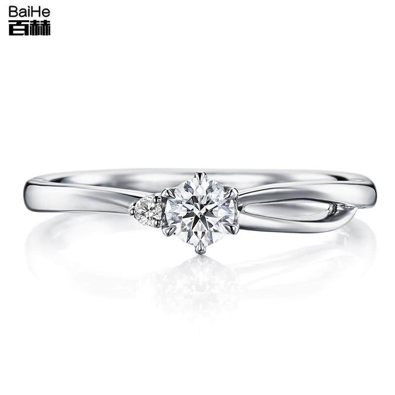18K gold simple fashion diamond ring trend marriage marriage engagement diamond ring female diamond ring can be customized platinum