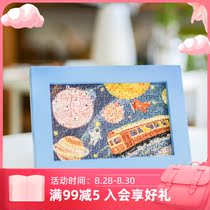  Cats Sky City Photo frame Test tube puzzle frame Postcard Photo frame framed photo frame does not contain puzzle cards