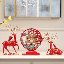 Creative deer ornaments living room TV cabinet wine cabinet home decorations housewarming new home gifts wedding gifts to send newcomers