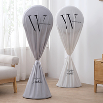 Cloth art electric fan dust protection cover All-inclusive set Floor-standing vertical round storage bag Household anti-ash universal