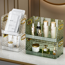 Desktop cosmetics contain box Acrylic dresser counter transparent basket red skin care products frame mask debris box