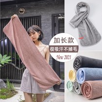 Japanese sports towel gym hanging neck wrist outdoor running extended wide absorbent quick dry sweat towel women