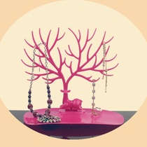    (Bag) Creative antler tree jewelry Jewelry storage box Earrings Bracelet Necklace Bracelet 