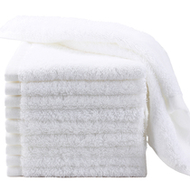 5 10 hotel restaurant pure cotton small square towel thickened absorbent square KTV towel pure white 30*30