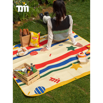 TOM Original Design Picnic Mat Damp Cloth Striped Stars Outdoor Camping Portable Wild Cooking Ground Mat Waterproof Thickening