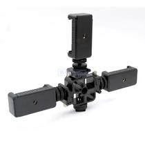 Three-head hot shoe hot shoe screw mobile phone clip photography lamp monitor bracket mobile phone tablet viewfinder