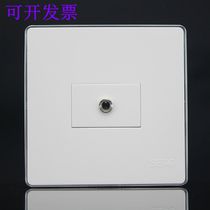 Headphone Audio Silver Side Single Hole Socket 3 586 Type Microphone One Bit 3 5 Socket Soldering Wall Panel