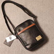 three-box trendy mens bag fashion shoulder bag casual messenger bag soft leather vertical backpack youth postman bag