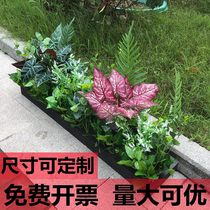 Outdoor simulation flower fake flower single green plant decoration flower box sales department floral partition fence flower plastic flower