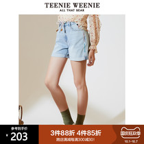 TeenieWeenie Bear cartoon denim shorts women Summer new womens TTTF202608A