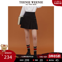 TeenieWeenie bear pleated skirt women A short skirt high waist thin college style 21 autumn and winter New
