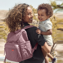 SkipHop Mommy Bag Double Shoulder Light Outside Fashion Versatile Large Capacity Backpack Satchel Mother & Baby Bag Can Hang