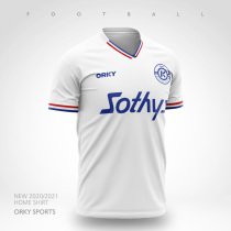ORKY Wokai Light Board Football Suit Men's Custom Short Sleeve Team Jersey Sports Adult Competition Training Team Suit