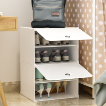 Shoe shelf simple doorway small dormitory bedroom multi-layer dustproof mini space-saving home storage narrow shoe cabinet