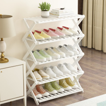 White Folded Shoe Rack Sub home Indoor good-looking Easy doorway Economy Type-free Shoe Cabinet Containing dorm room
