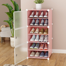 Shoe rack small narrow simple door multi-layer New 2021 explosive dormitory with bed bottom size economical storage shoe cabinet