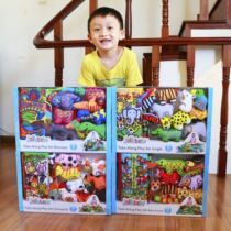 Big brand peace of mind and good quality 3D cloth book early education baby toys can not be torn apart infant newborn gift box