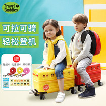 USA travel buddies Childrens luggage Travel case mountable boarding travel trolley case